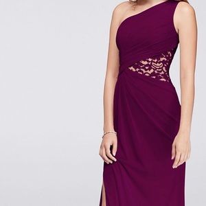 Plum bridesmaid dress
